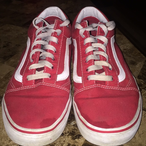 mens red old skool vans